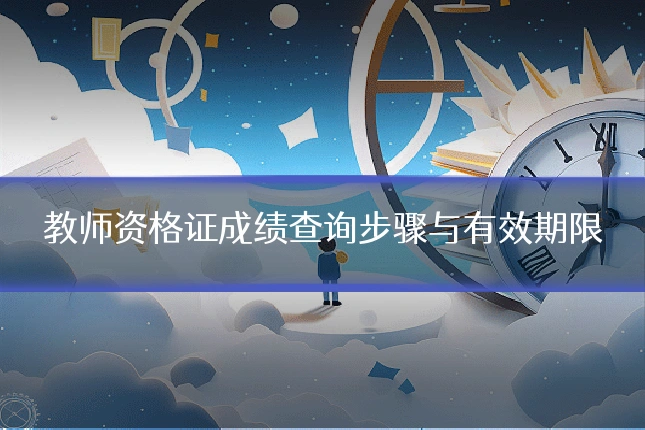 教师资格证成绩查询步骤与有效期限