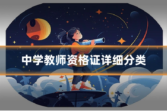 中学教师资格证详细分类