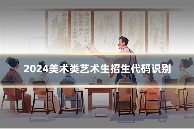 2024美术类艺术生招生代码识别