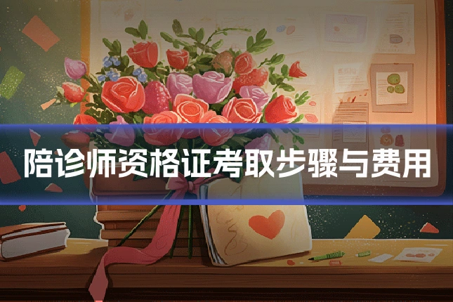陪诊师资格证考取步骤与费用