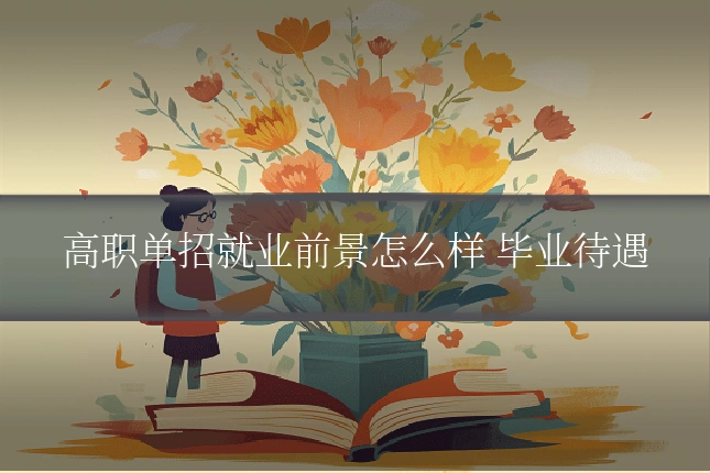 高职单招就业前景怎么样 毕业待遇