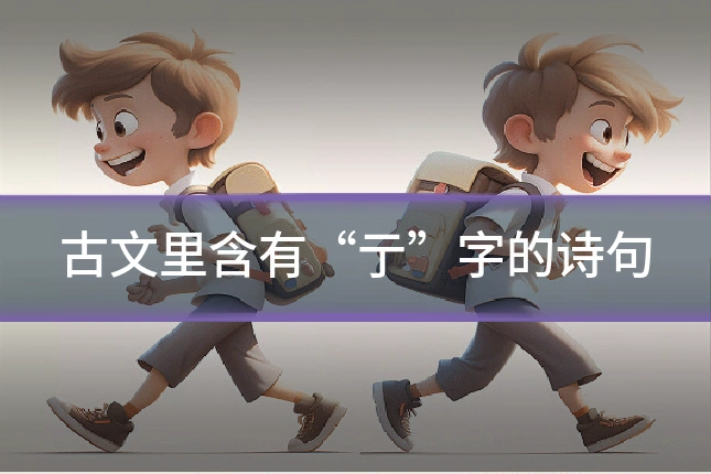 古文里含有“亍”字的诗句