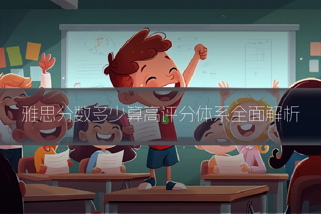雅思分数多少算高评分体系全面解析