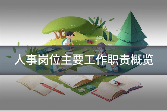 人事岗位主要工作职责概览