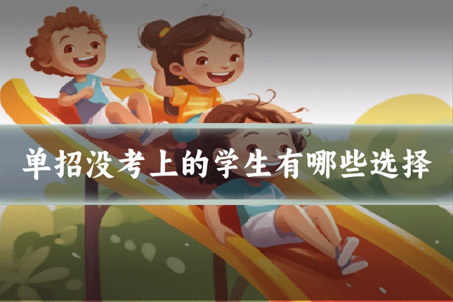 单招没考上的学生有哪些选择