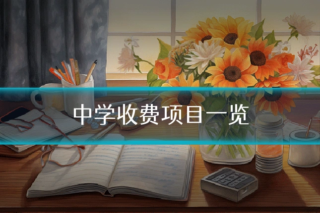 中学收费项目一览
