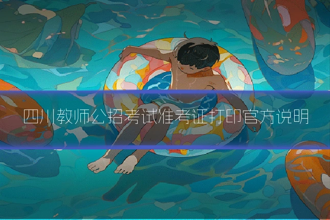 四川教师公招考试准考证打印官方说明