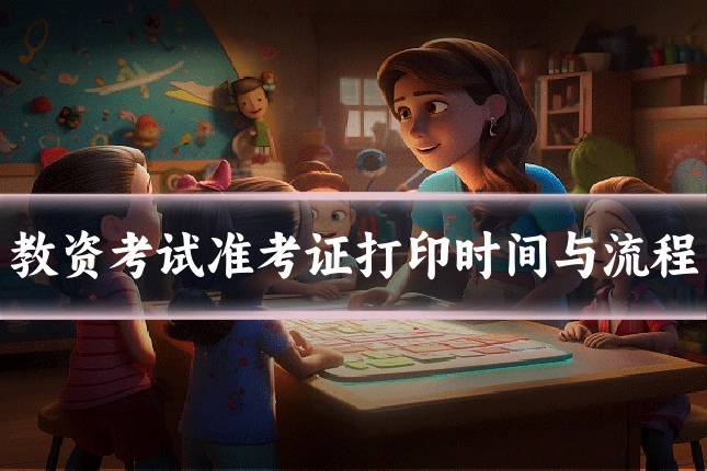 教资考试准考证打印时间与流程