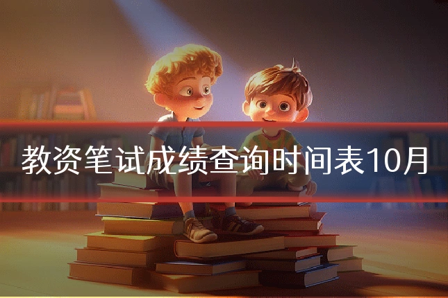 教资笔试成绩查询时间表10月