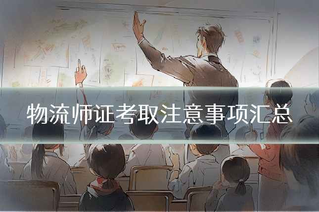 物流师证考取注意事项汇总