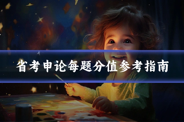 省考申论每题分值参考指南