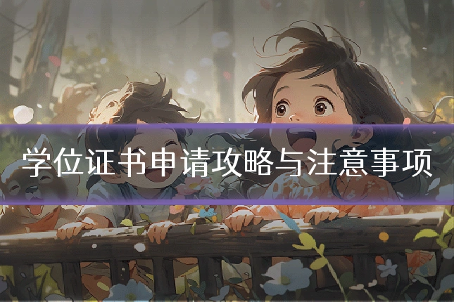 学位证书申请攻略与注意事项