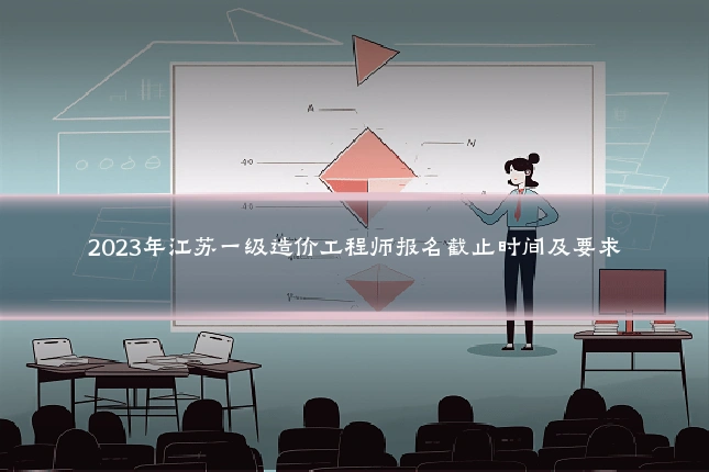 2023年江苏一级造价工程师报名截止时间及要求