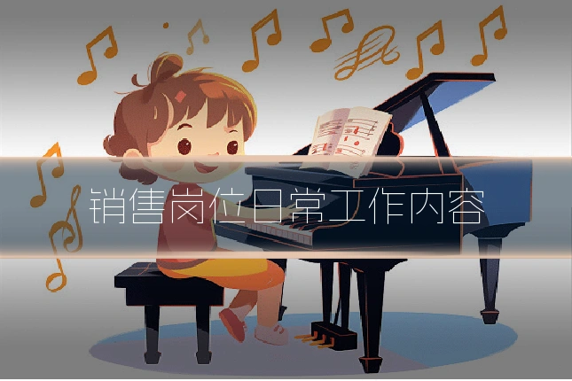 销售岗位日常工作内容