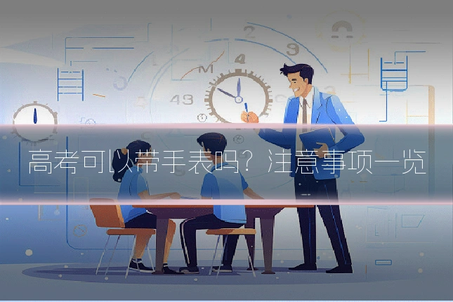 高考可以带手表吗？注意事项一览