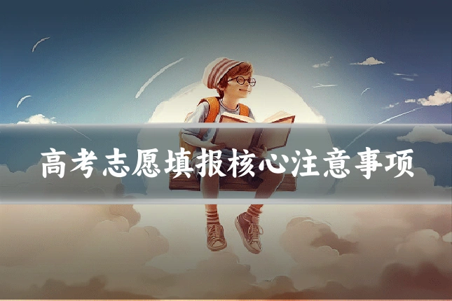 高考志愿填报核心注意事项