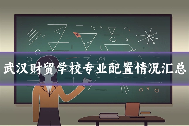 武汉财贸学校专业配置情况汇总