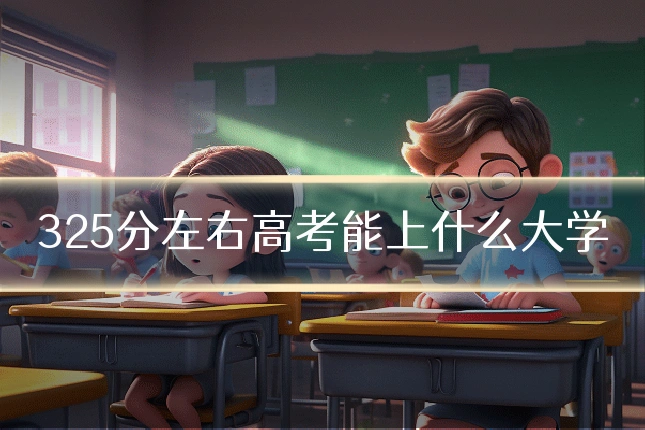 325分左右高考能上什么大学