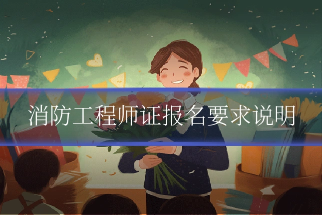 消防工程师证报名要求说明