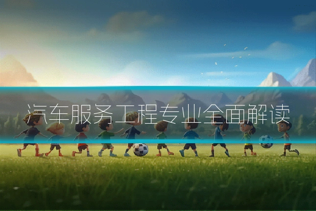 汽车服务工程专业全面解读