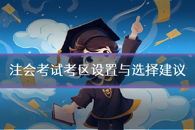 注会考试考区设置与选择建议