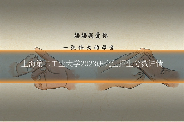 上海第二工业大学2023研究生招生分数详情