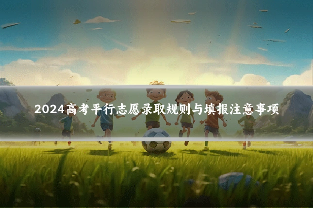 2024高考平行志愿录取规则与填报注意事项