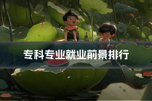 专科专业就业前景排行