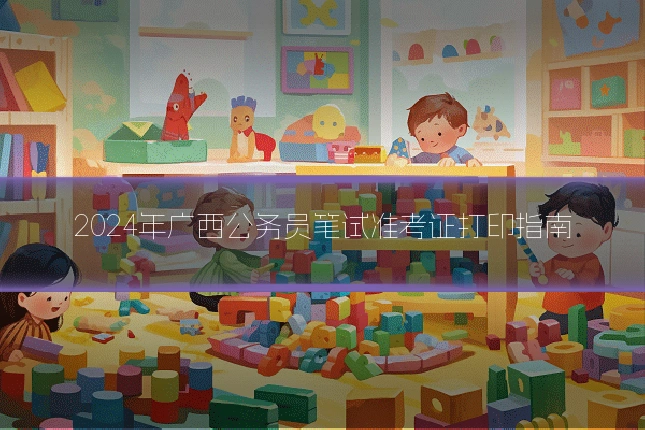 2024年广西公务员笔试准考证打印指南