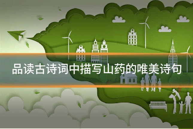 品读古诗词中描写山药的唯美诗句