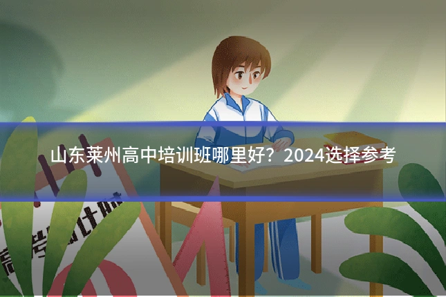 山东莱州高中培训班哪里好？2024选择参考