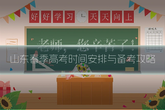 山东春季高考时间安排与备考攻略