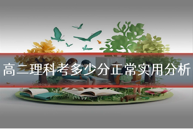 高二理科考多少分正常实用分析