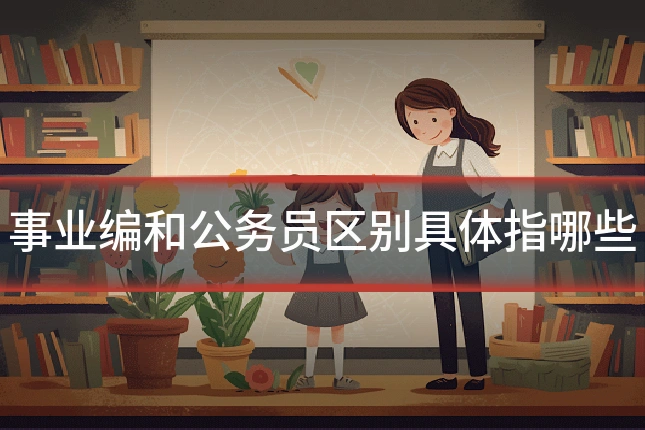 事业编和公务员区别具体指哪些