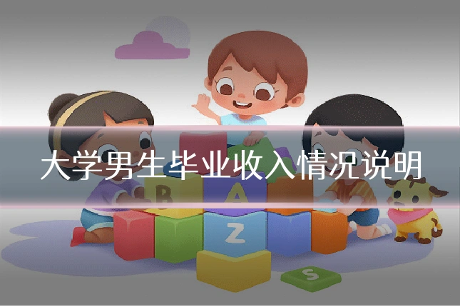 大学男生毕业收入情况说明