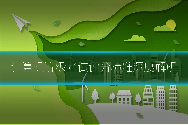 计算机等级考试评分标准深度解析