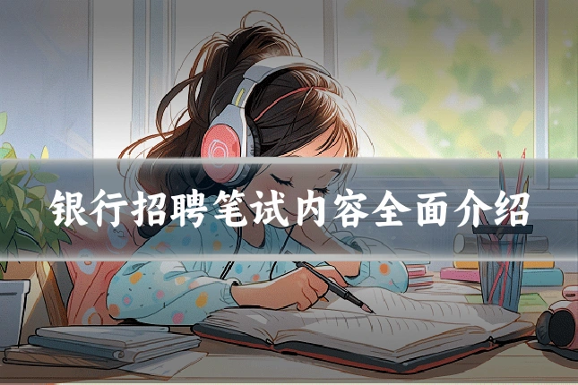 银行招聘笔试内容全面介绍