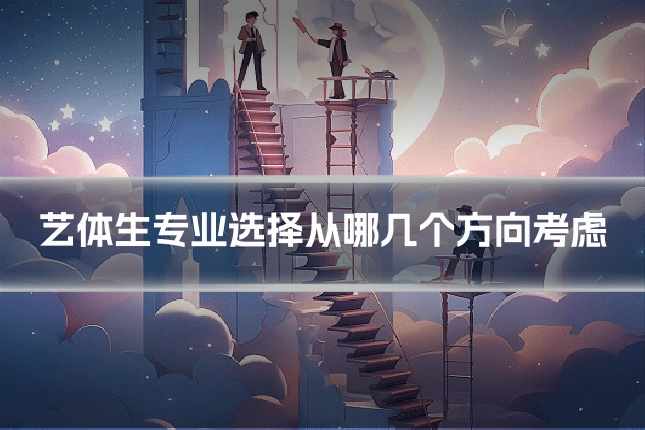 艺体生专业选择从哪几个方向考虑