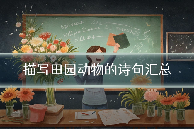 描写田园动物的诗句汇总