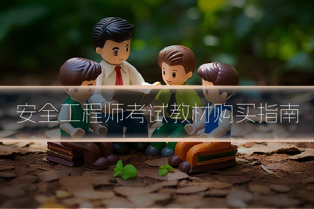 安全工程师考试教材购买指南