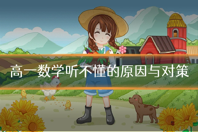 高一数学听不懂的原因与对策