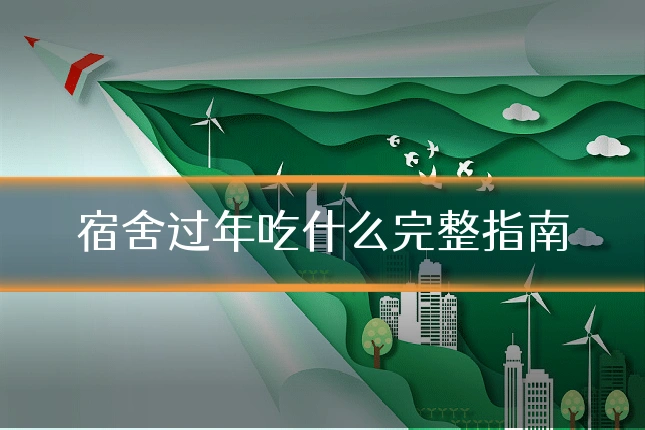 宿舍过年吃什么完整指南