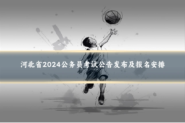 河北省2024公务员考试公告发布及报名安排
