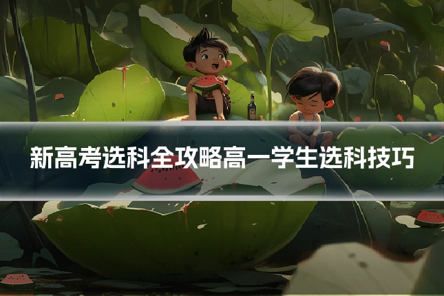新高考选科全攻略高一学生选科技巧