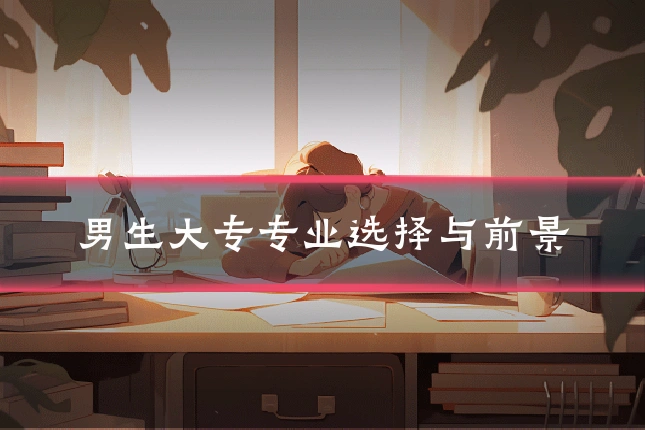 男生大专专业选择与前景