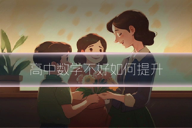 高中数学不好如何提升