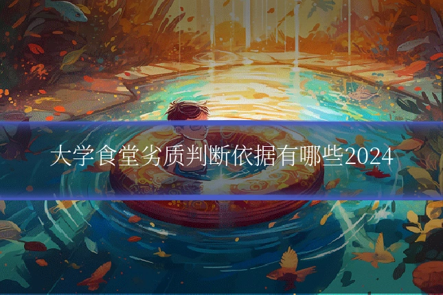 大学食堂劣质判断依据有哪些2024