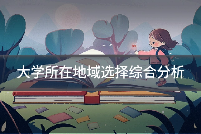大学所在地域选择综合分析