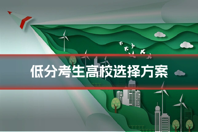 低分考生高校选择方案