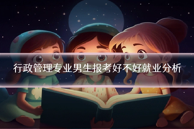 行政管理专业男生报考好不好就业分析